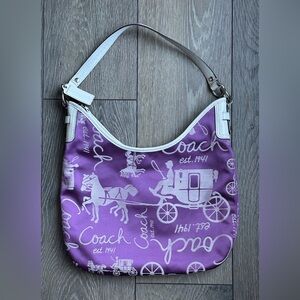 Authentic coach horse & carriage shoulder bag